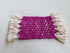 AussieSuperStore Handmade Products Dark Pink Hand weaved Yarn Coaster (in 2 colors) Hand weaved Yarn Coaster | Weaved placemats or coasters AUSSIE22